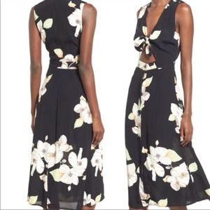 Leith front tie midi dress